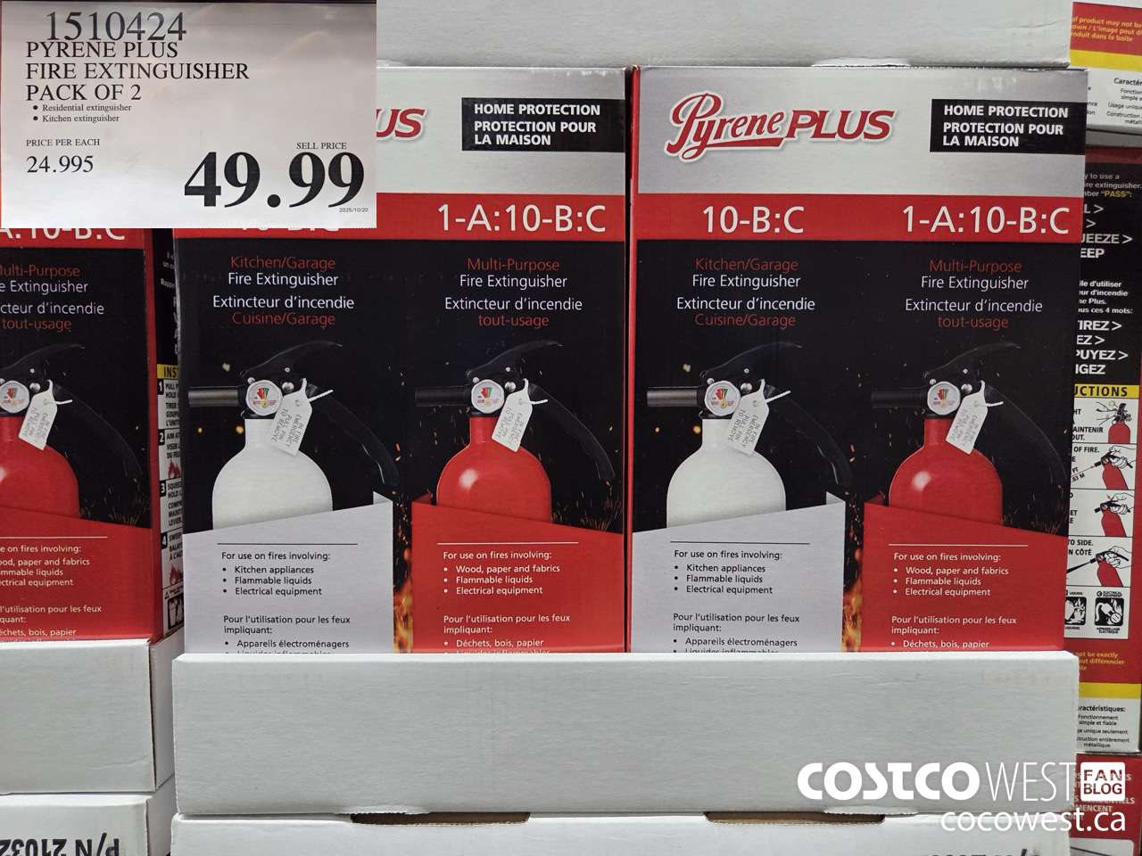 1510424 PYRENE PLUS FIRE EXTINGUISHER PACK OF 2 $49.99