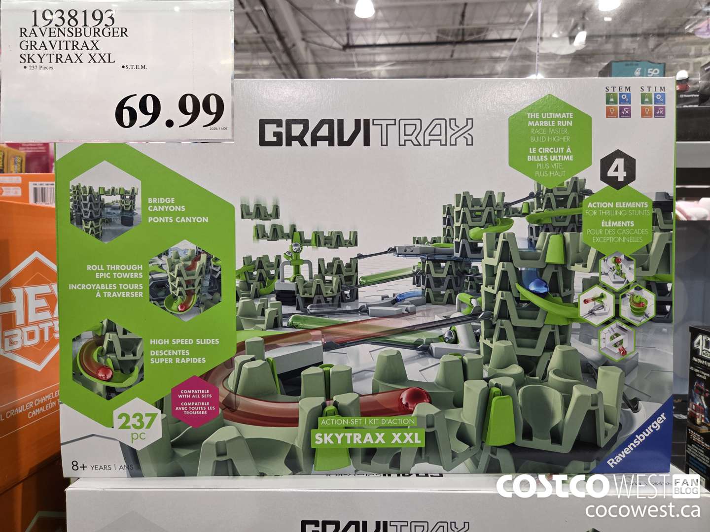 1938193 RAVENSBURGER GRAVITRAX SKYTRAX XXL $69.99