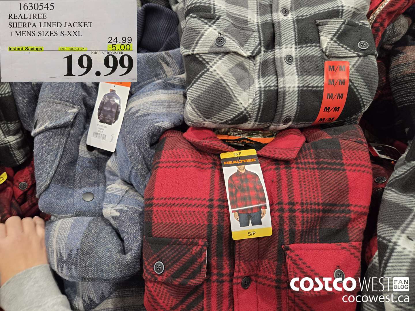 1630545 REALTREE SHERPA LINED JACKET MENS SIZES S-XXL ($5.00 INSTANT SAVINGS EXPIRES ON 2025-11-23) $19.99