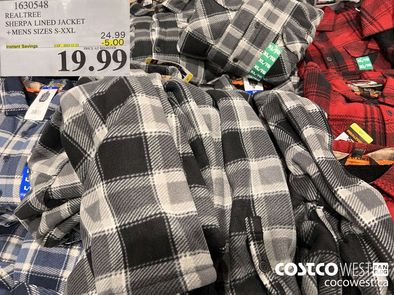 1630548 REALTREE SHERPA LINED JACKET MENS SIZES S-XXL ($5.00 INSTANT SAVINGS EXPIRES ON 2025-11-23) $19.99