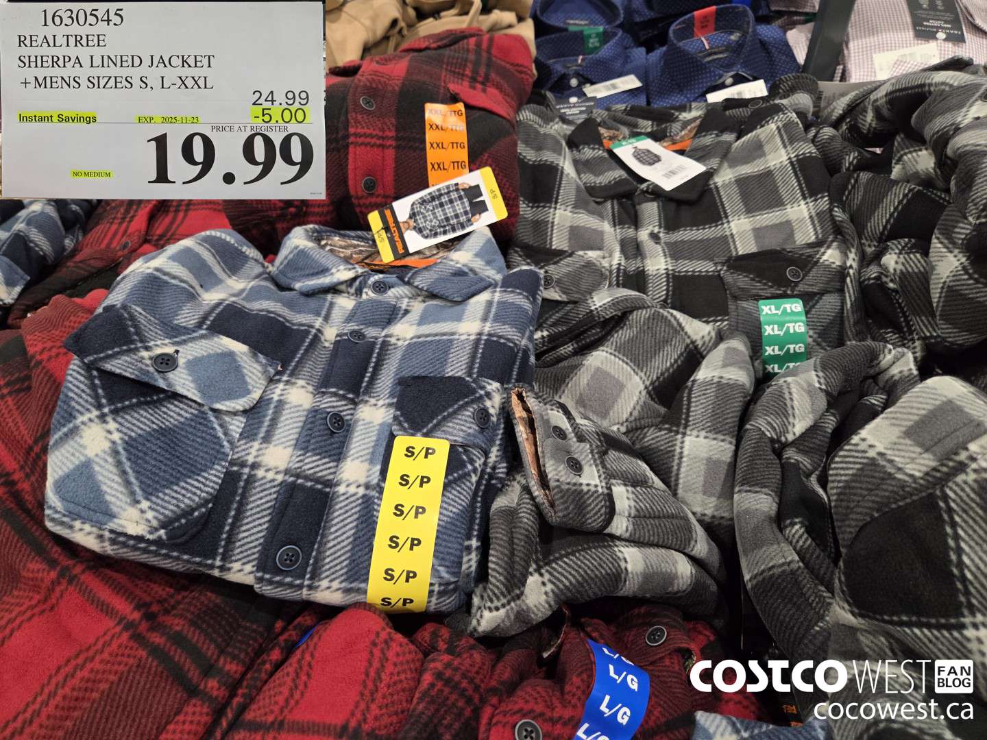 1630545 REALTREE SHERPA LINED JACKET MENS SIZES S-XXL ($5.00 INSTANT SAVINGS EXPIRES ON 2025-11-23) $19.99