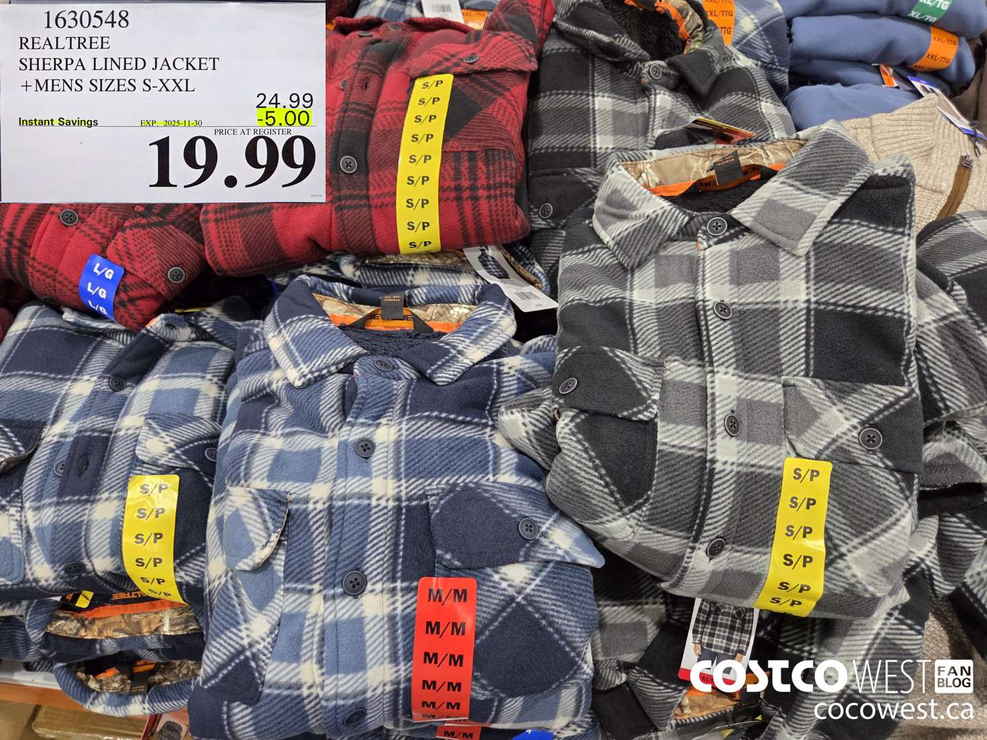 1630548 REALTREE SHERPA LINED JACKET MENS SIZES S-XXL ($5.00 INSTANT SAVINGS EXPIRES ON 2025-11-30) $19.99