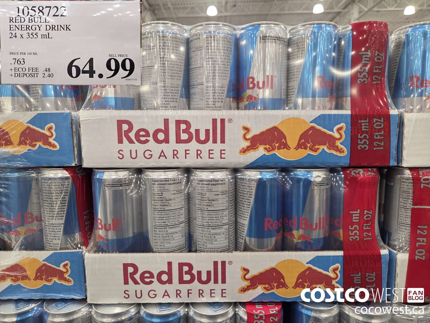 1058722 RED BULL ENERGY DRINK 24 x 355 mL $64.99