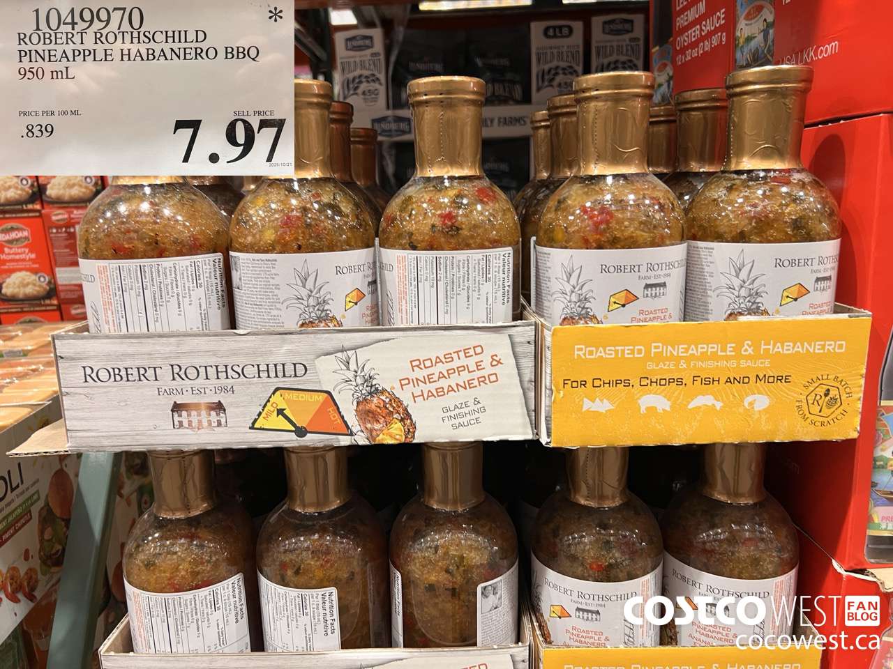 1049970 ROBERT ROTHSCHILD PINEAPPLE HABANERO BBQ 950ML $7.97