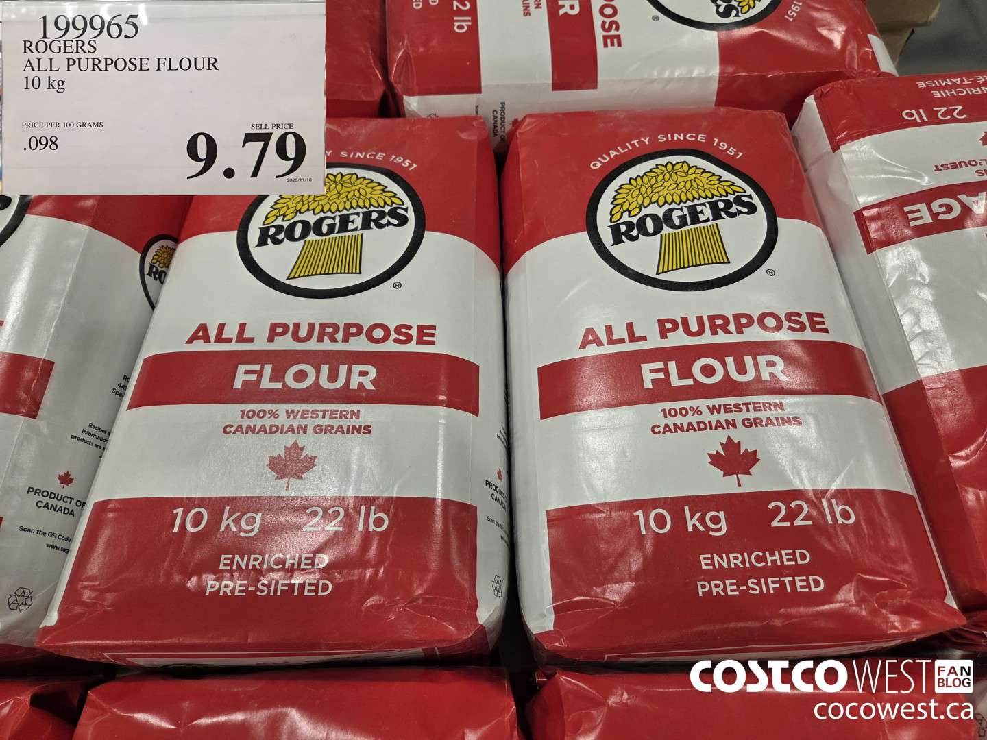 199965 ROGERS ALL PURPOSE FLOUR 10 kg $9.79