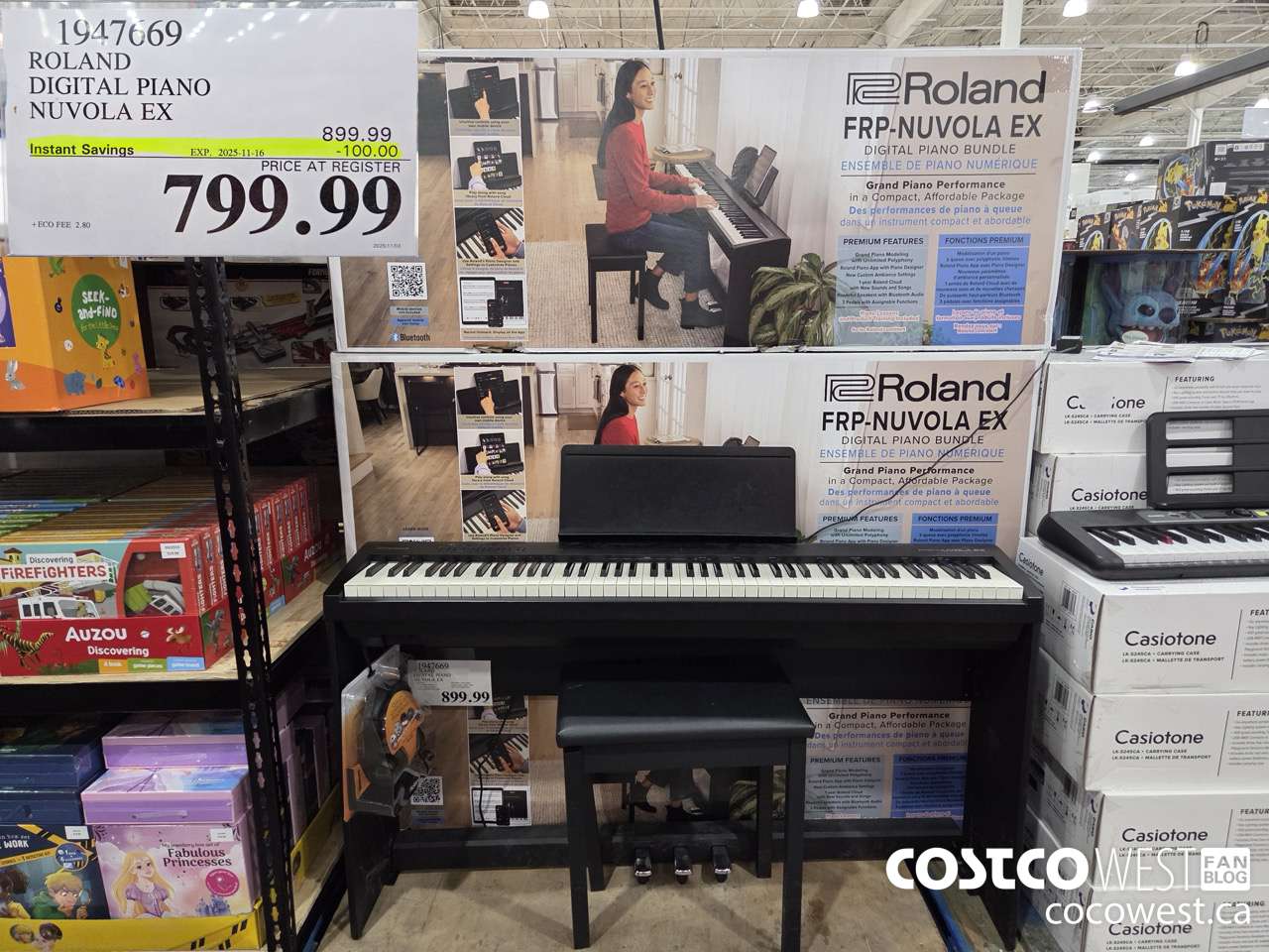 1947669 ROLAND DIGITAL PIANO NUVOLA EX ($100.00 INSTANT SAVINGS EXPIRES ON 2025-11-16) $799.99