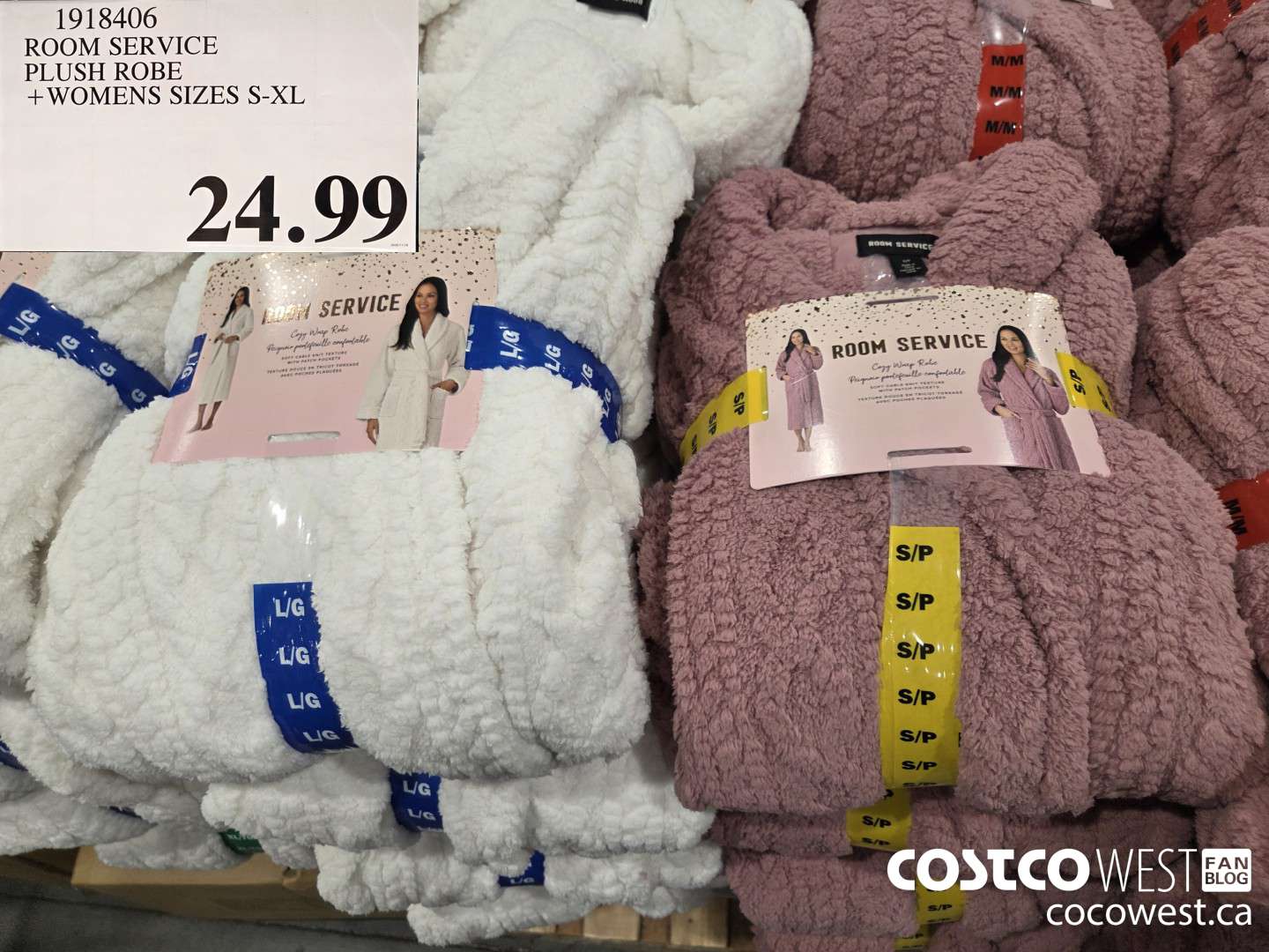 1918406 ROOM SERVICE PLUSH ROBE WOMENS SIZES S-XL $24.99