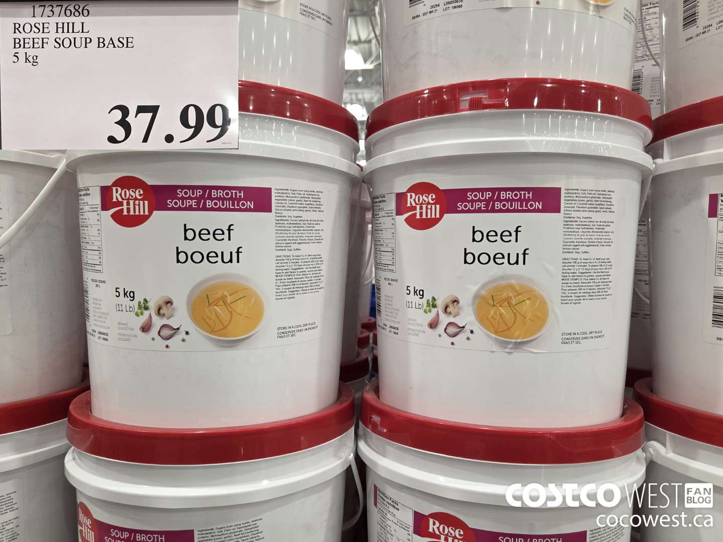 1737686 ROSE HILL BEEF SOUP BASE 5 kg $37.99