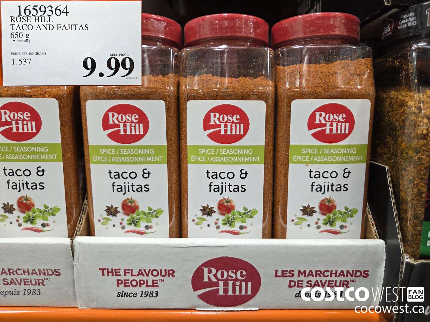 1659364 ROSE HILL TACO AND FAJITAS 650 g $9.99