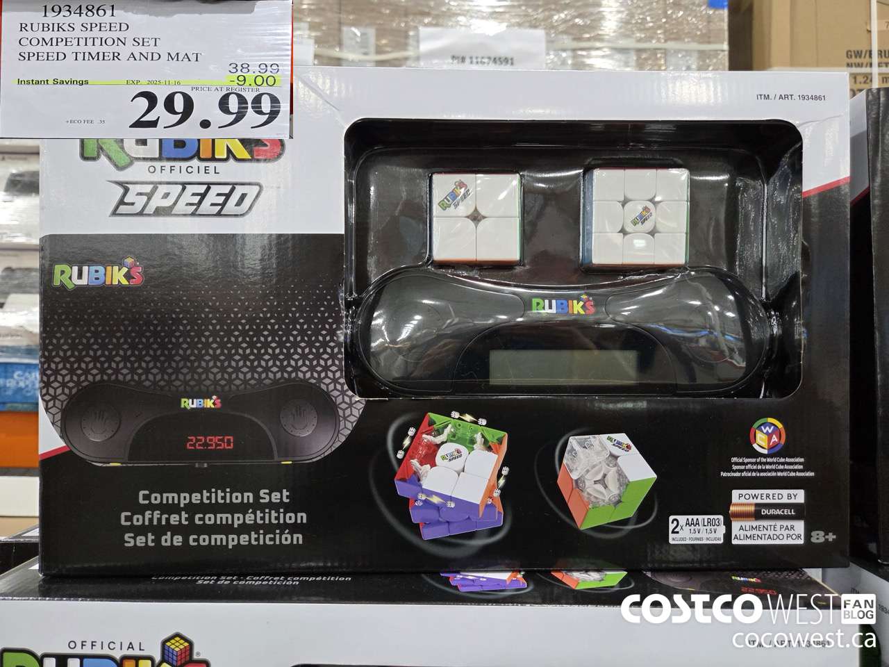 1934861 RUBIKS SPEED COMPETITION SET SPEED TIMER AND MAT ($9.00 INSTANT SAVINGS EXPIRES ON 2025-11-16) $29.99