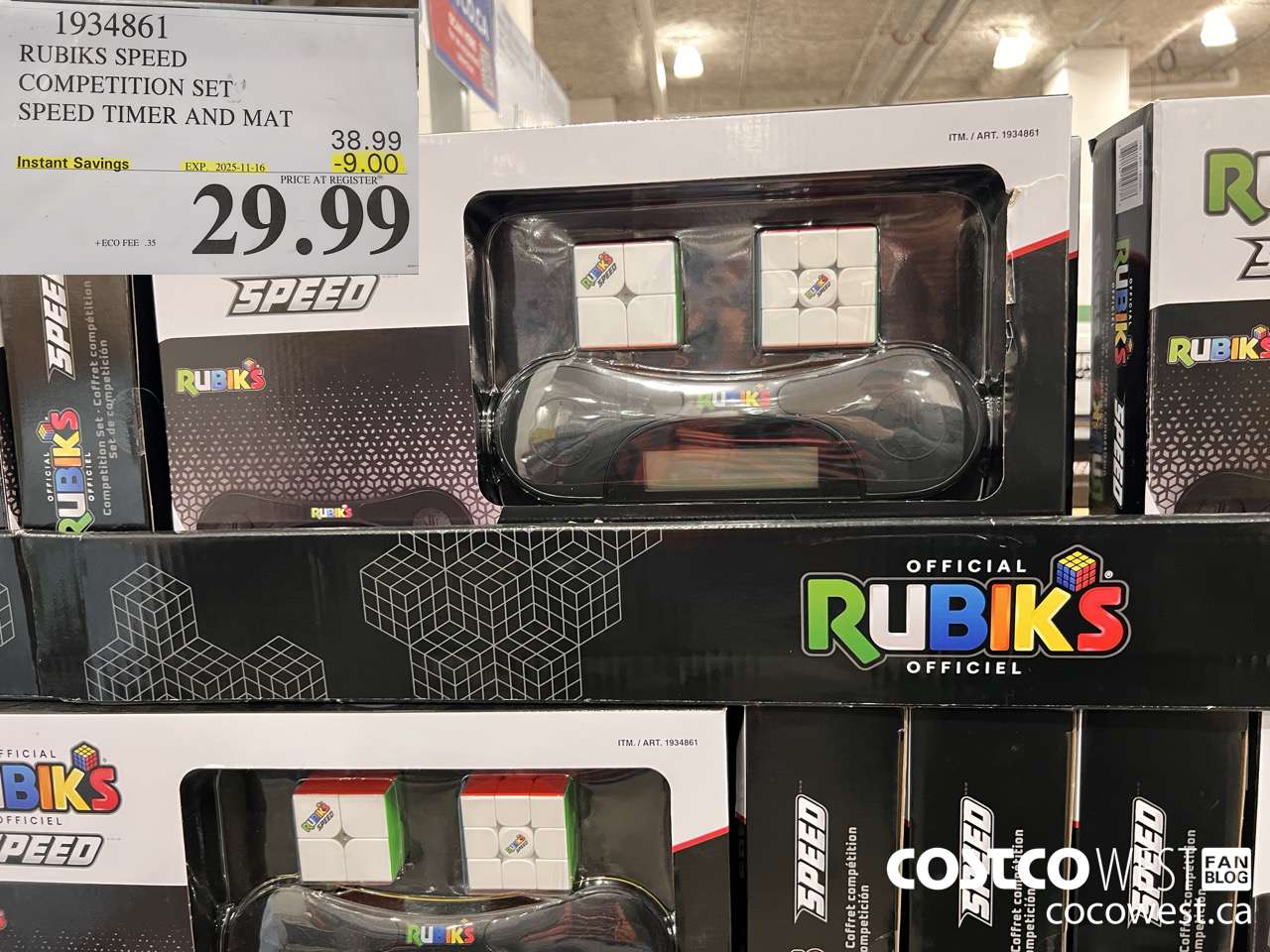 1934861 RUBIKS SPEED COMPETITION SET SPEED TIMER AND MAT ($9.00 INSTANT SAVINGS EXPIRES ON 2025-11-16) $29.99