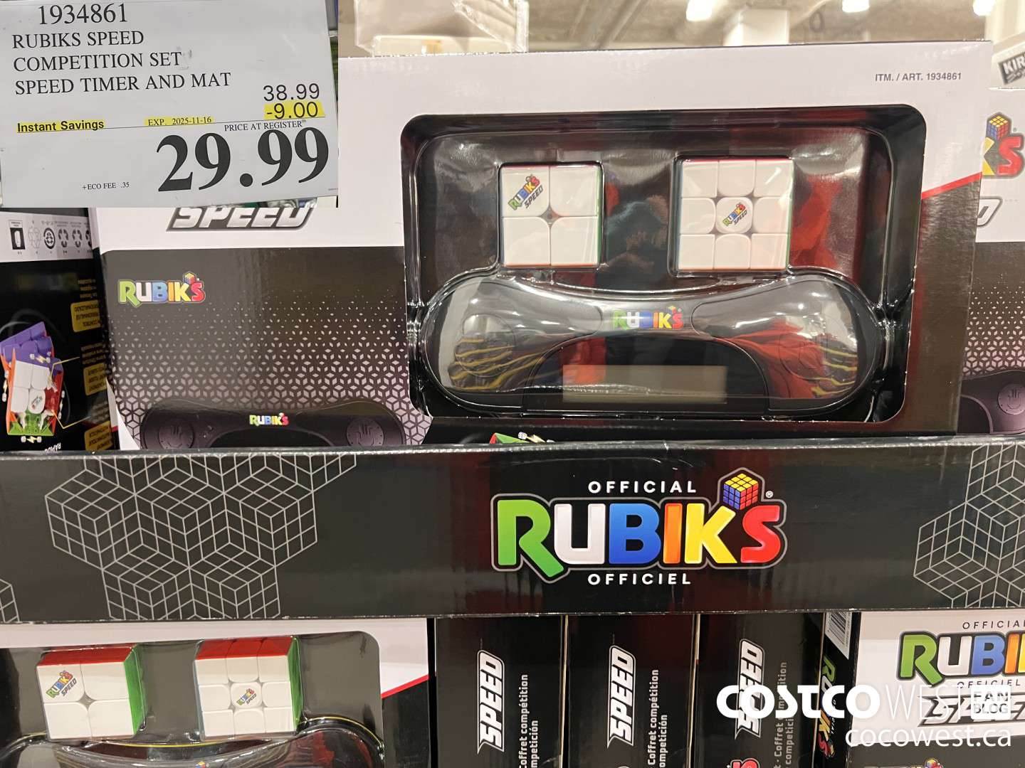 1934861 RUBIKS SPEED COMPETITION SET SPEED TIMER AND MAT ($9.00 INSTANT SAVINGS EXPIRES ON 2025-11-16) $29.99