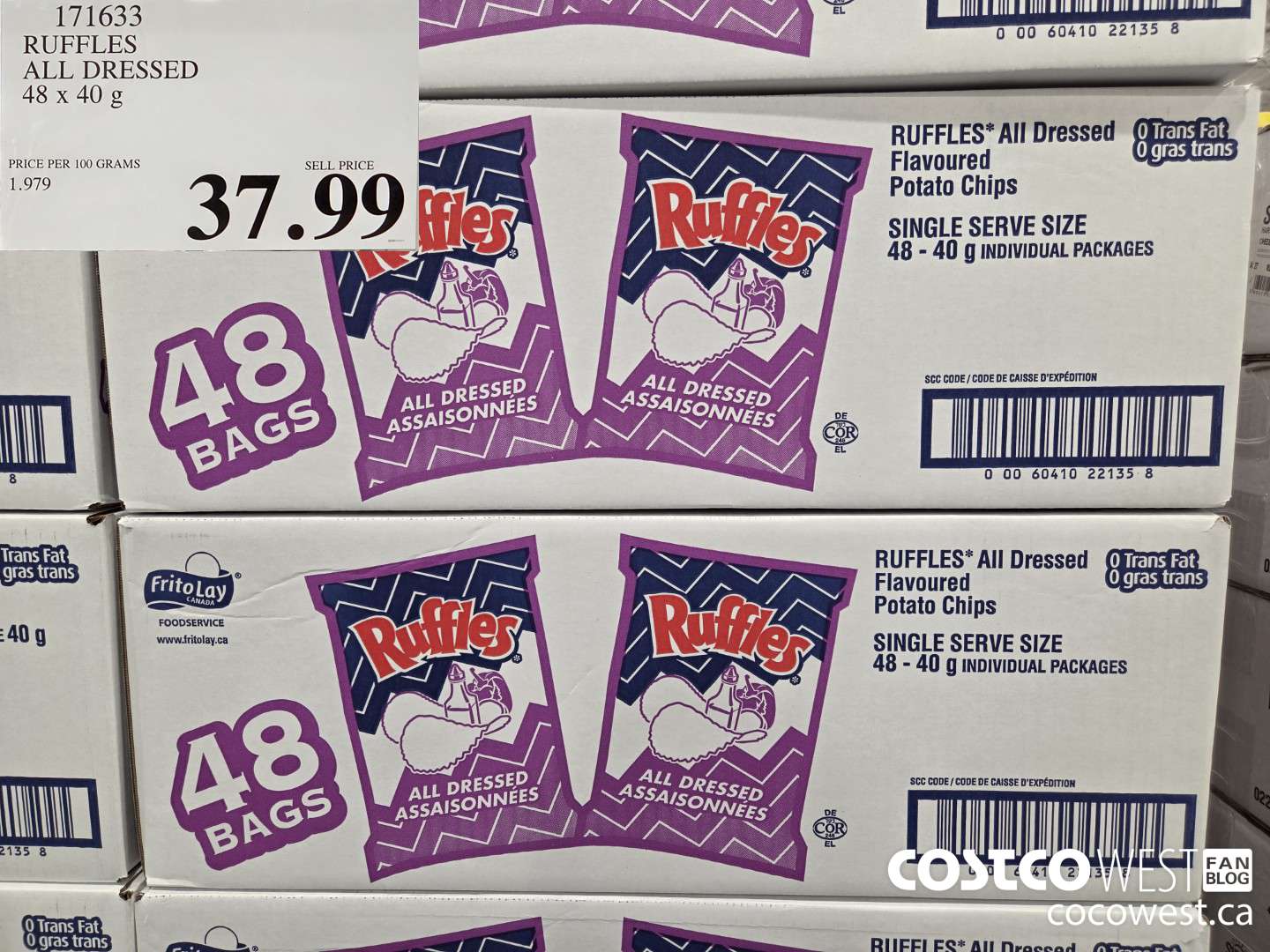 171633 RUFELES ALL DRESSED 48 x 40 g $37.99