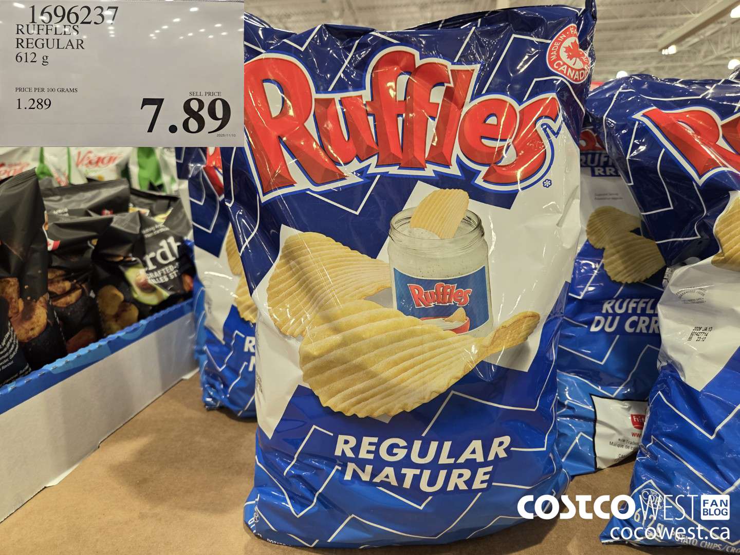 1696237 RUFFLES REGULAR 612 g $7.89