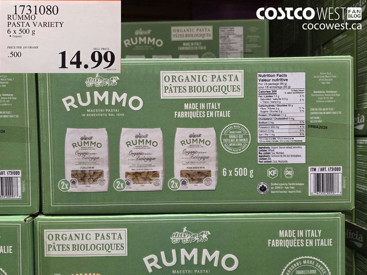 1731080 RUMMO PASTA VARIETY 6 X 500G $14.99