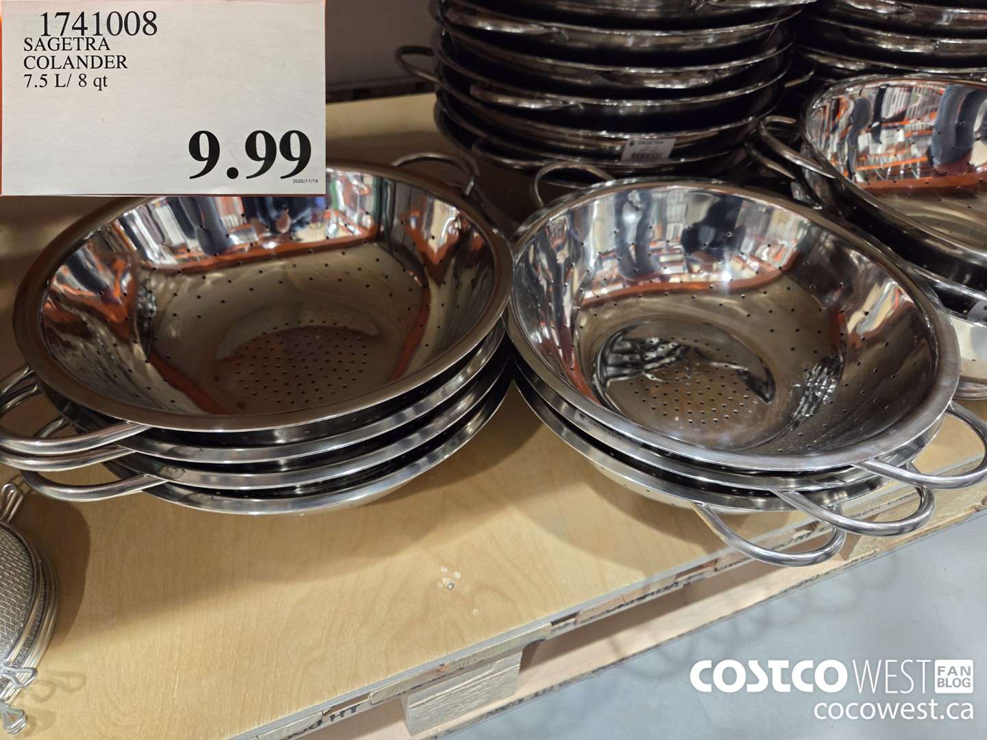 1741008 SAGETRA COLANDER 7.5 L/ 8 at $9.99