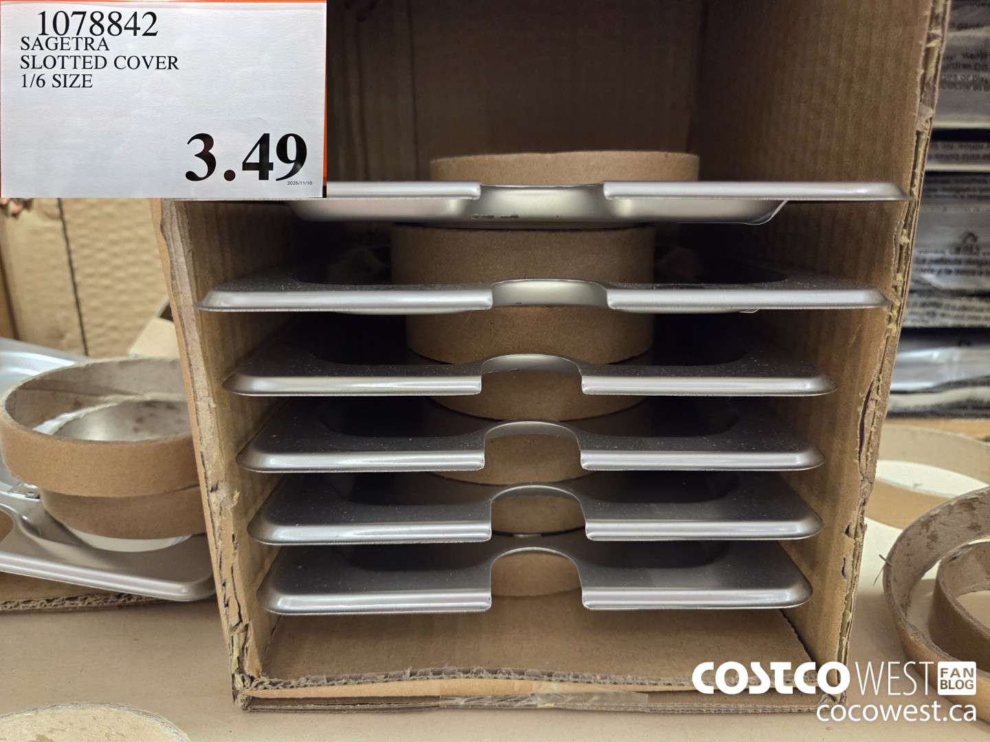 1078842 SAGETRA SLOTTED COVER 1/6 SIZE $3.49