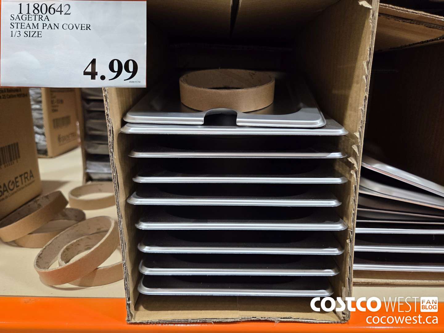 1180642 SAGETRA STEAM PAN COVER 1/3 SIZE  $4.99