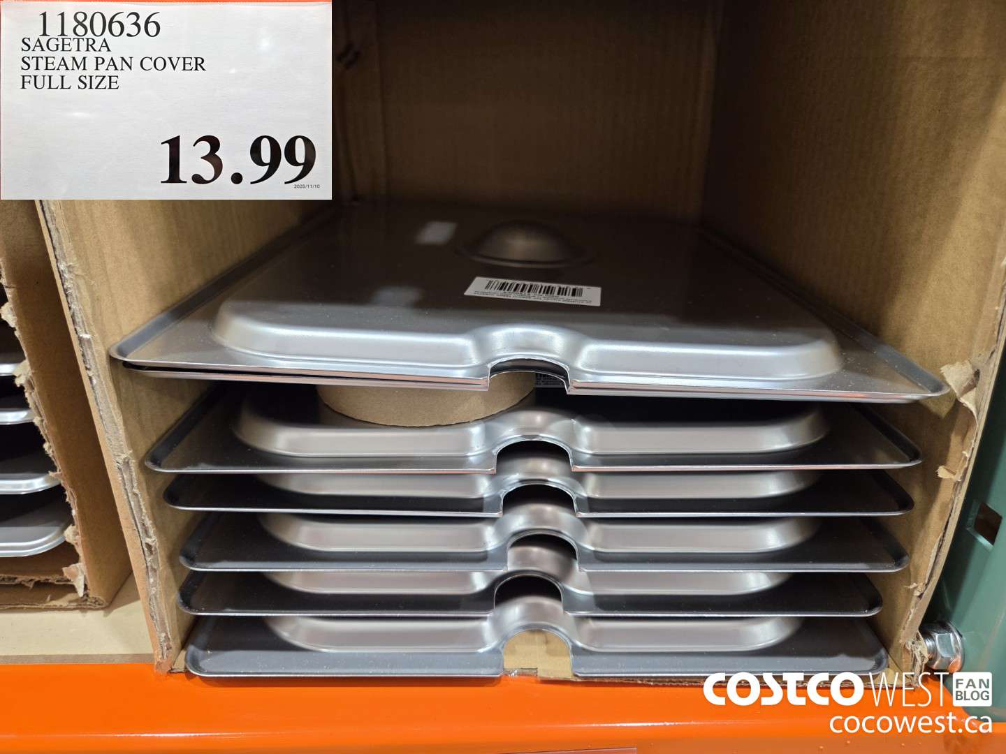 1180636 SAGETRA STEAM PAN COVER FULL SIZE  $13.99