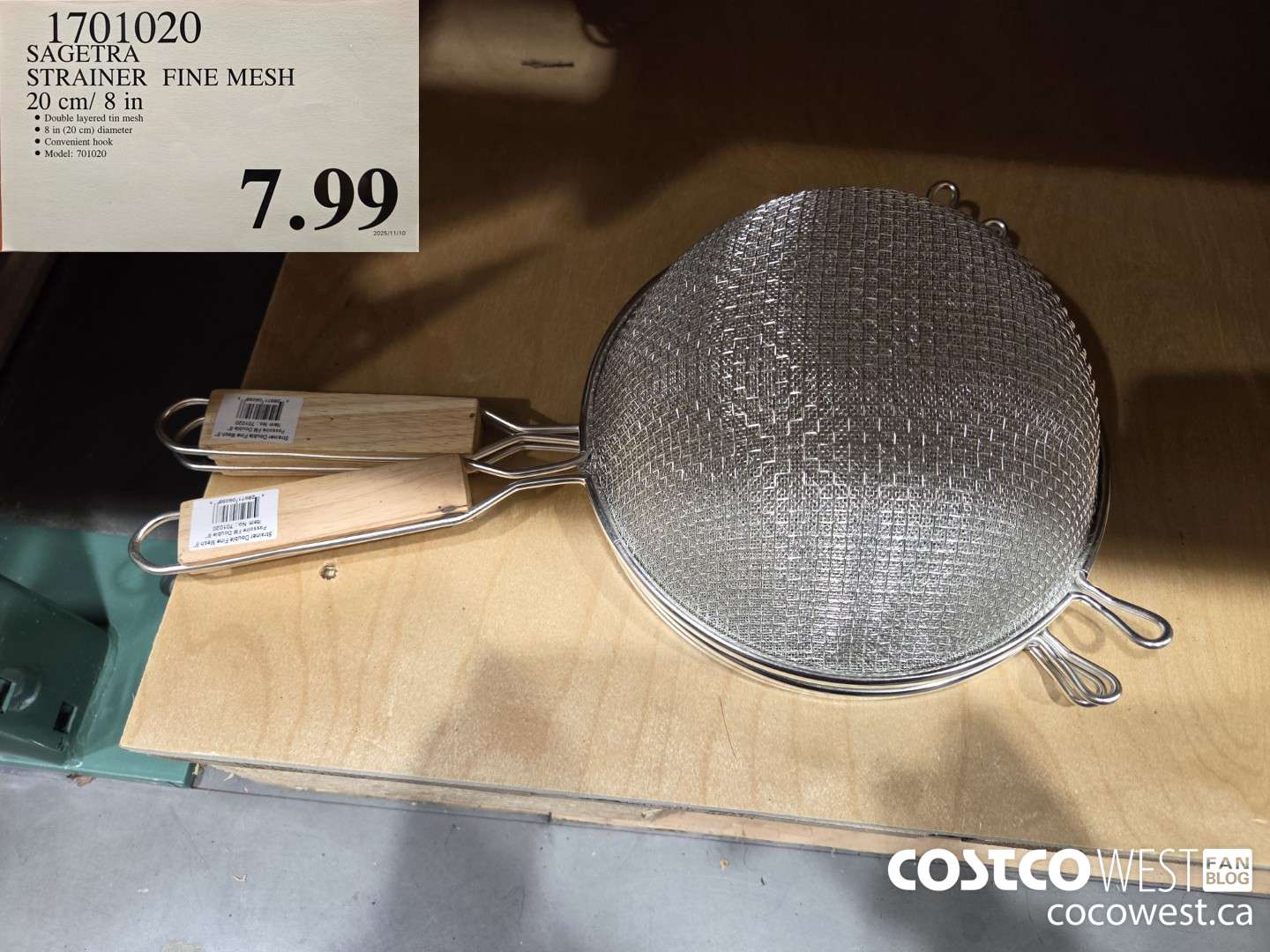 1701020 SAGETRA STRAINER FINE MESH 20 cm/ 8 in $7.99