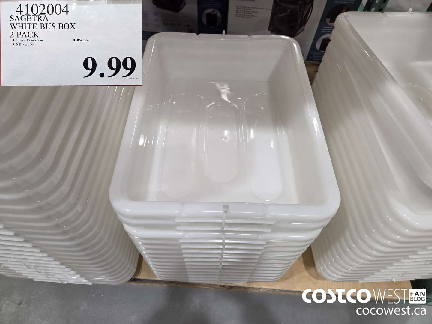 4102004 SAGETRA WHITE BUS BOX 2 PACK $9.99