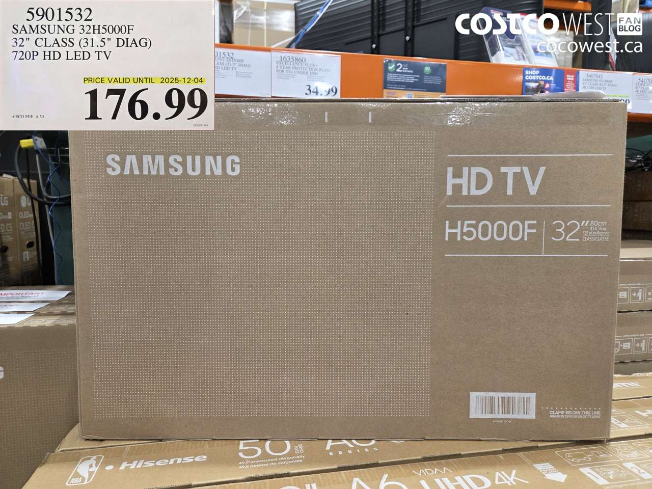 5901532 SAMSUNG 32HS5000F B82 GEASS GB 125-2 DIAG) 720P HD LED TV (EXPIRES ON 2025-12-04) $176.99