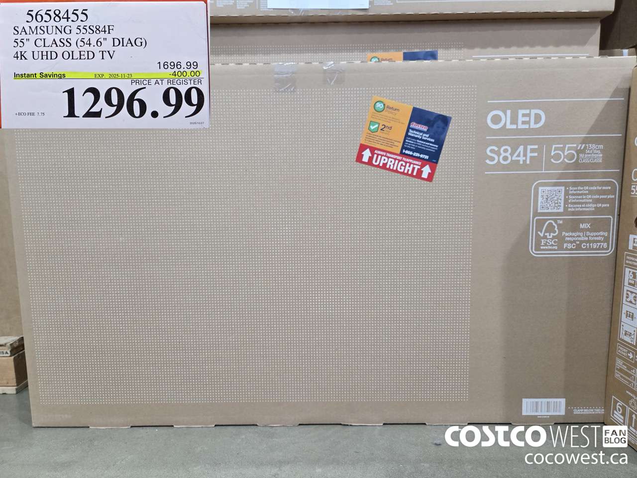 5658455 SAMSUNG 55S84F 55