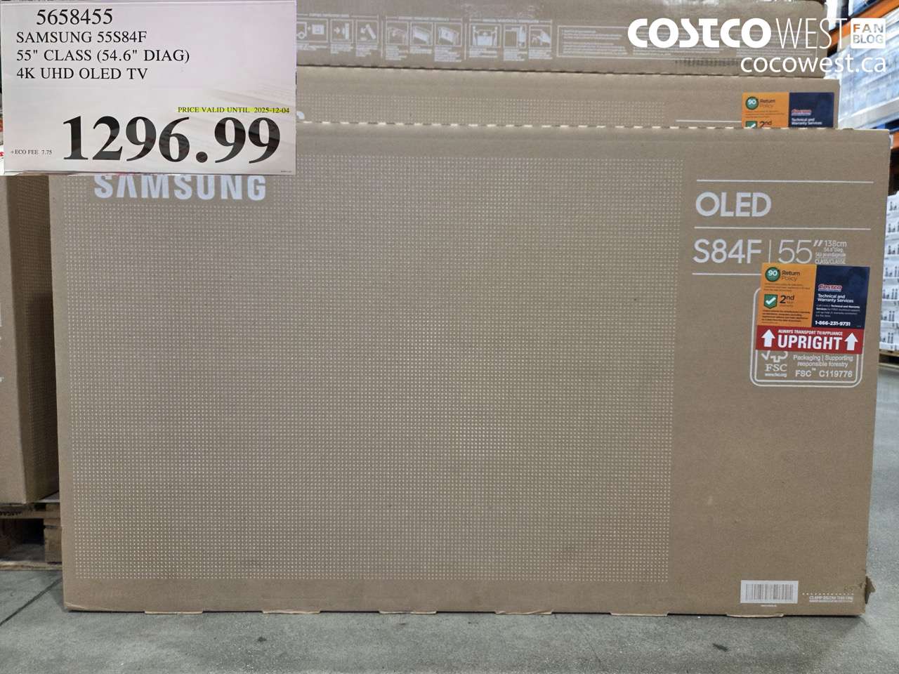 5658455 SAMSUNG 55S84F 55