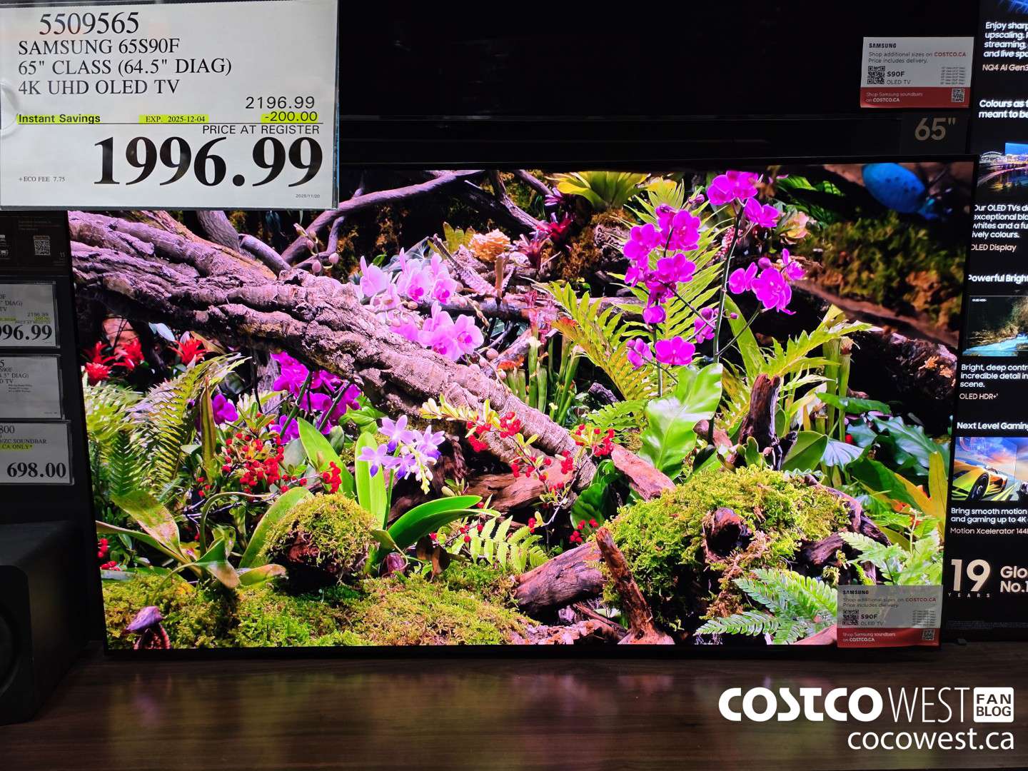 5509565 SAMSUNG 65S90F 65