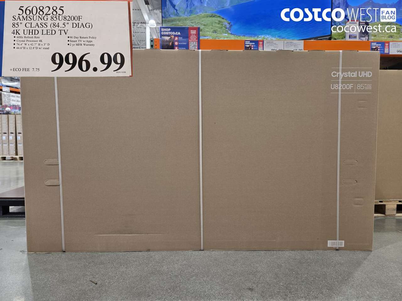 5608285 SAMSUNG 85U8200F 85