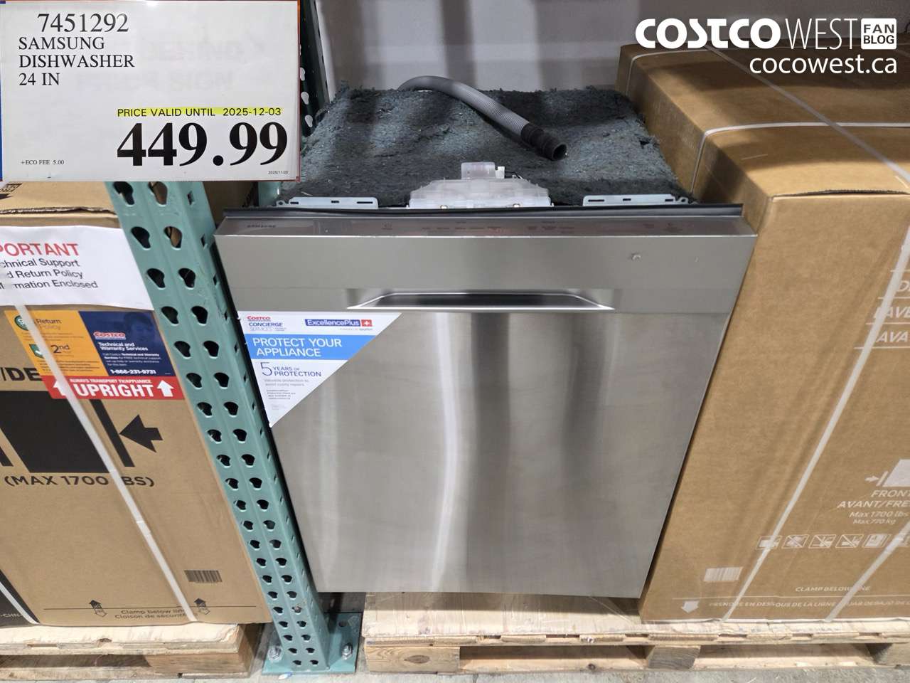 7451292 SAMSUNG DISHWASHER 24IN  ($50.00 INSTANT SAVINGS EXPIRES ON 2025-12-03) $449.99