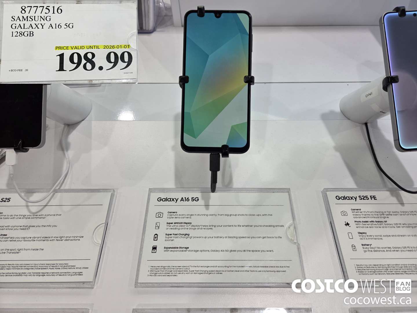 8777516 SAMSUNG GALAXY A16 5G 128GB (EXPIRES ON 2026-01-01) $198.99