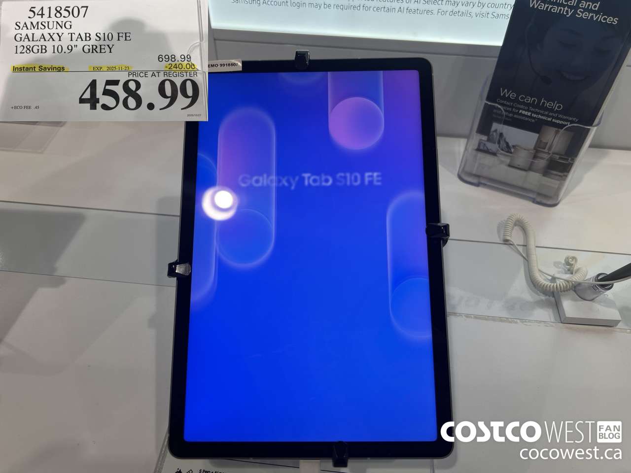 5418507 SAMSUNG GALAXY TAB S10 FE 128GB 10.9