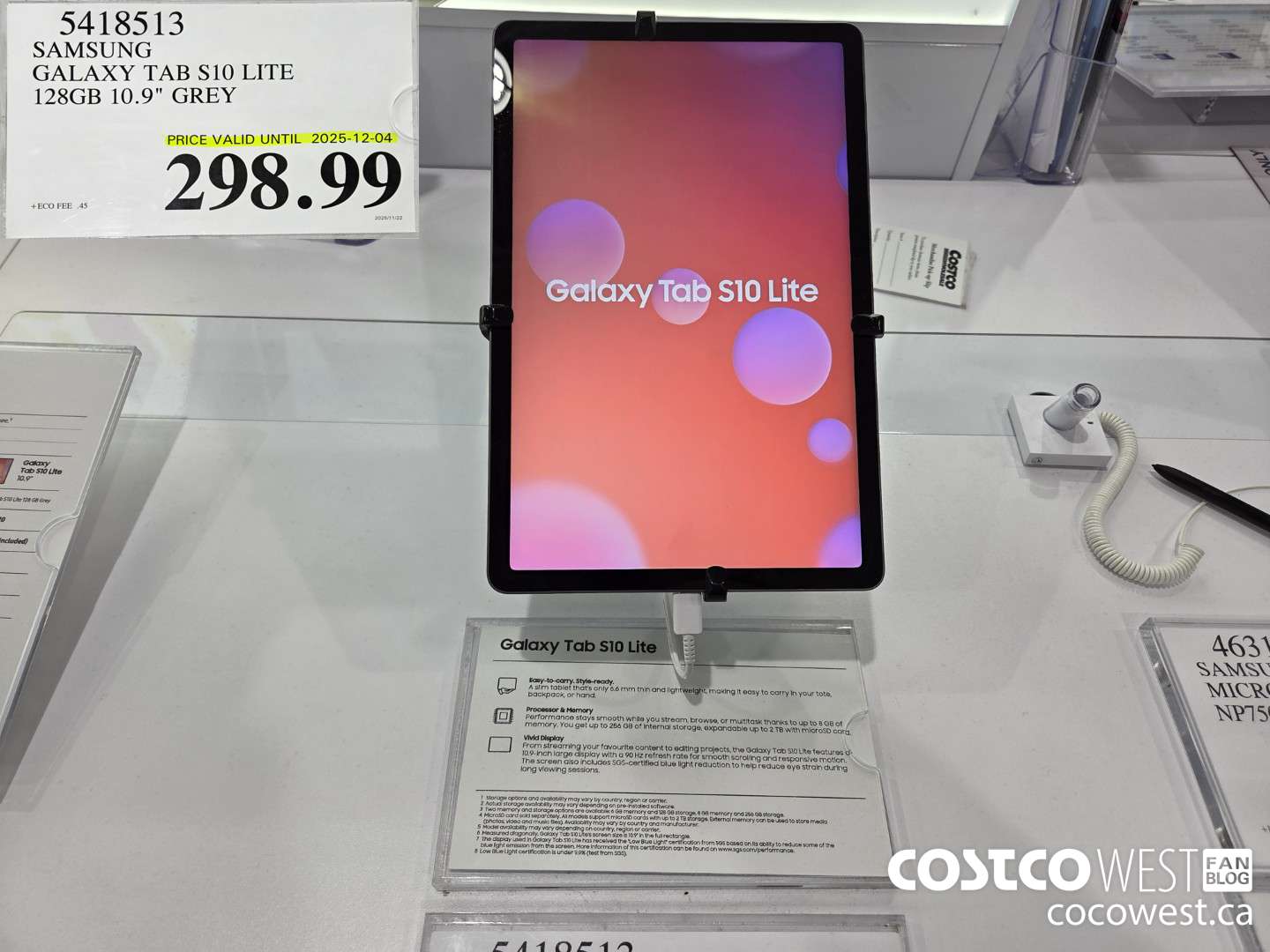 5418513 SAMSUNG GALAXY TAB S10 LITE 128GB 10.9