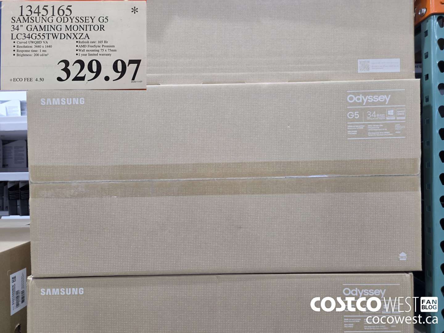 1345165 SAMSUNG ODYSSEY G5 34