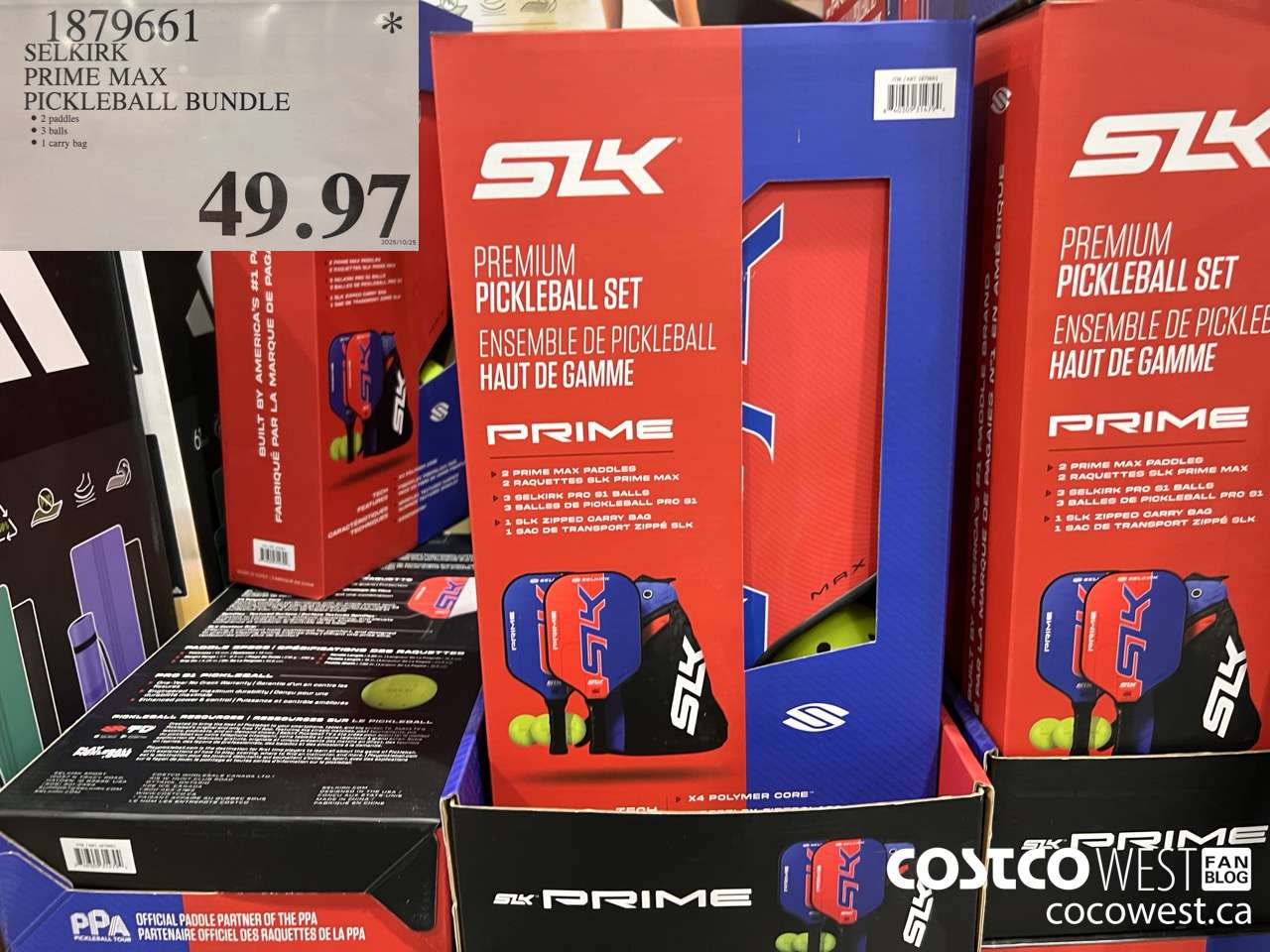 1879661 SELKIRK PRIME MAX PICKLEBALL BUNDLE $49.97