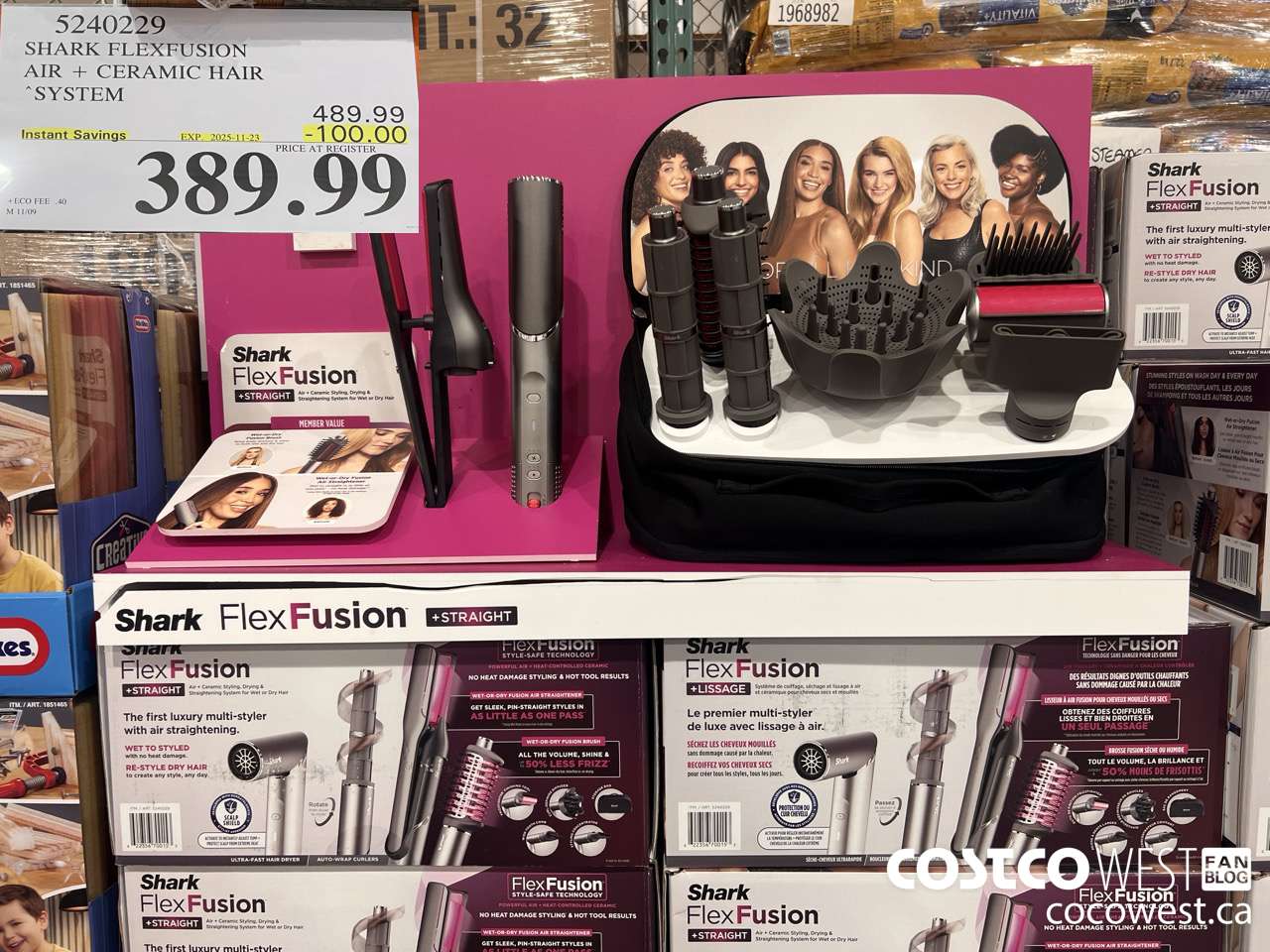 5240229 SHARK FLEXFUSION AIR + CERAMIC HAIR SYSTEM ($100.00 INSTANT SAVINGS EXPIRES ON 2025-11-23) $389.99