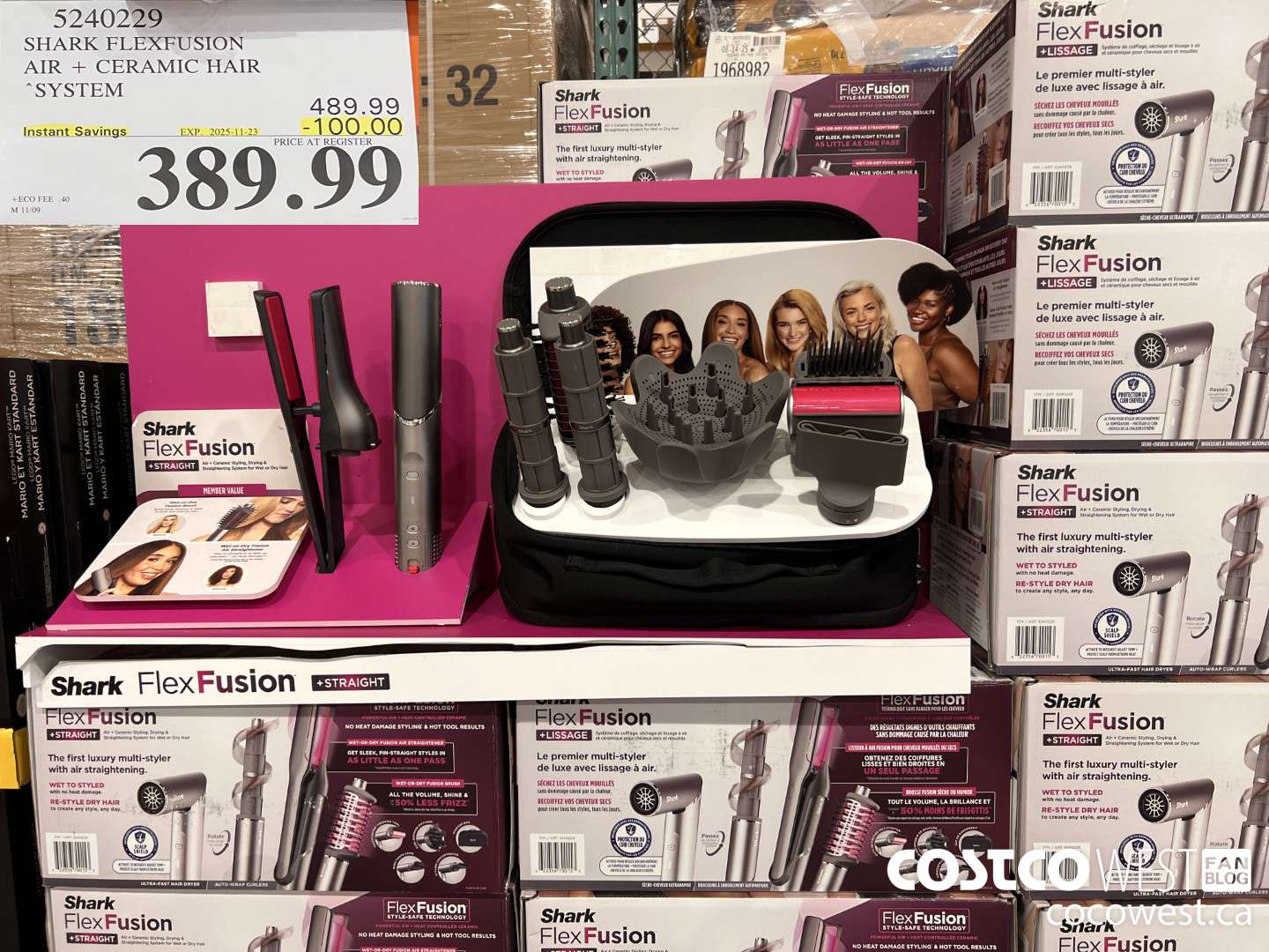 5240229 SHARK FLEXFUSION AIR + CERAMIC HAIR SYSTEM ($100.00 INSTANT SAVINGS EXPIRES ON 2025-11-23) $389.99