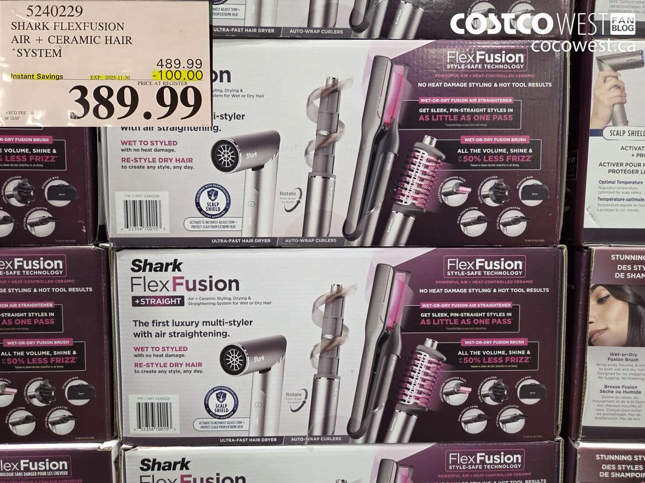 5240229 SHARK FLEXFUSION AIR + CERAMIC HAIR SYSTEM ($100.00 INSTANT SAVINGS EXPIRES ON 2025-11-30) $389.99