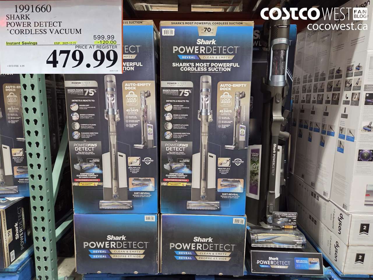 1991660 SHARK POWER DETECT CORDLESS VACUUM ($120.00 INSTANT SAVINGS EXPIRES ON 2025-12-21) $479.99