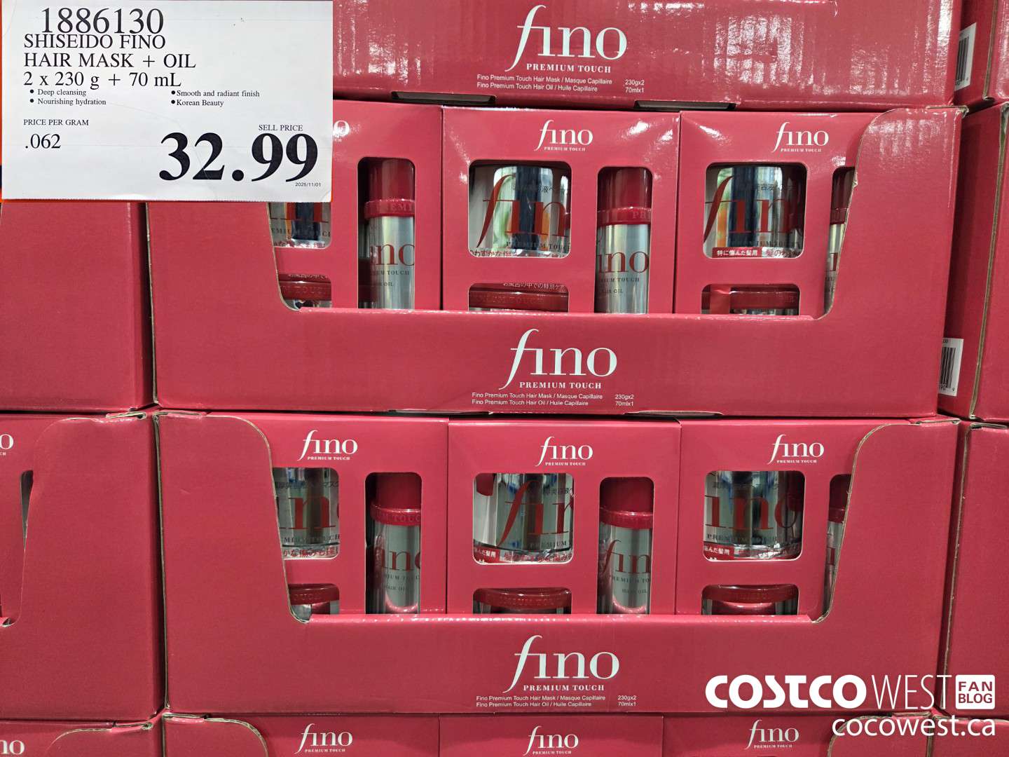 1886130 SHISEIDO FINO HAIR MASK + OIL 2 x 230 g + 70 mL $32.99
