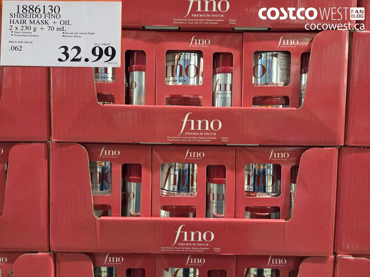 1886130 SHISEIDO FINO HAIR MASK + OIL 2 x 230 g + 70 mL $32.99