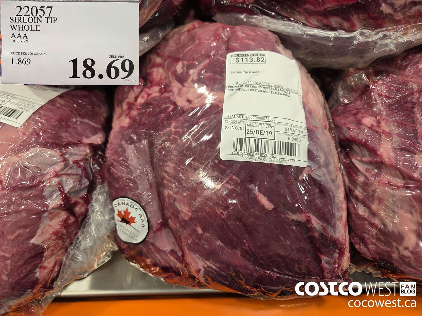 22057 SIRLOIN TIP WHOLE AAA $18.69