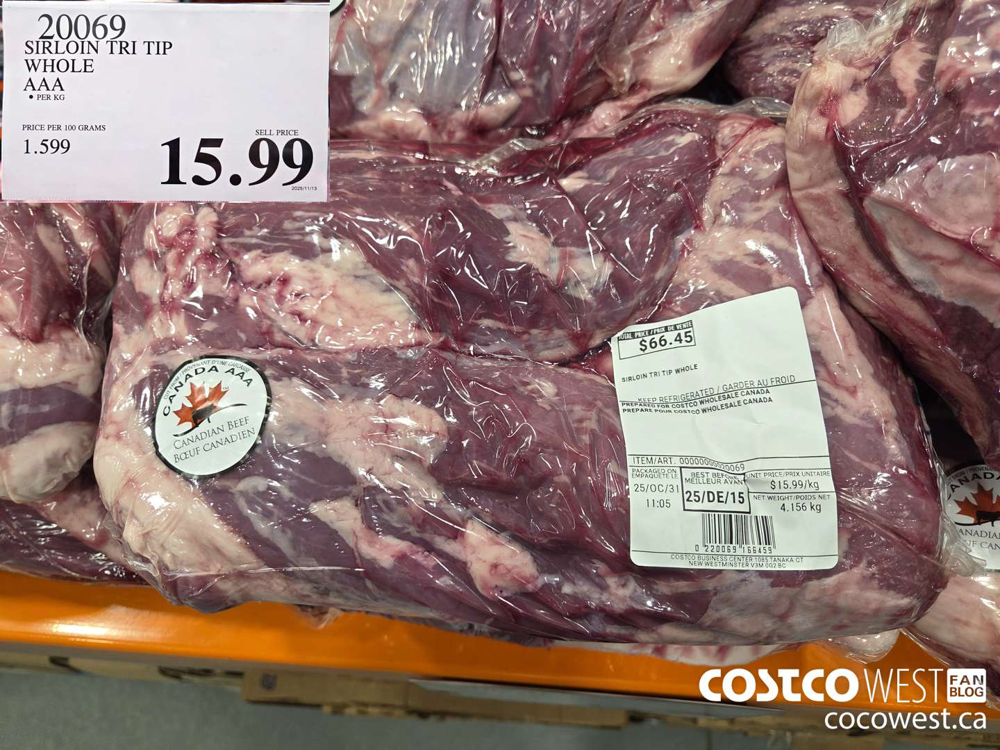 20069 SIRLOIN TRI TIP WHOLE AAA $15.99