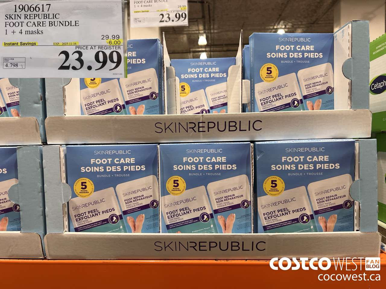 1906617 SKIN REPUBLIC FOOT CARE BUNDLE 1 + 4 MASKS ($6.00 INSTANT SAVINGS EXPIRES ON 2025-11-16) $23.99