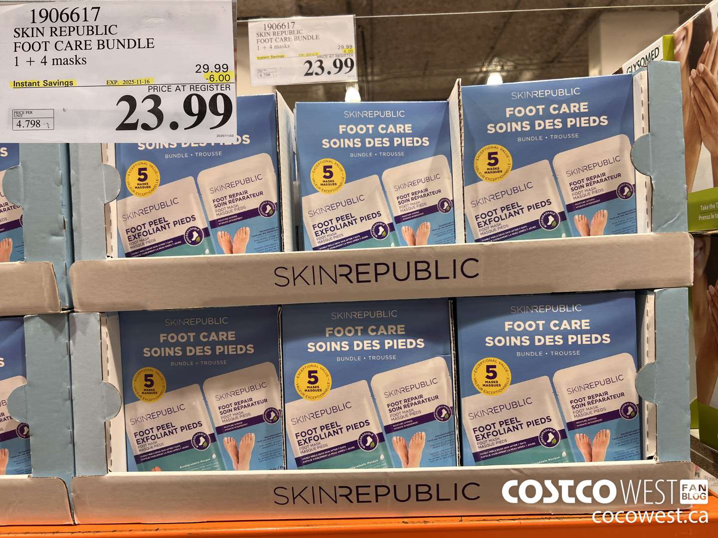 1906617 SKIN REPUBLIC FOOT CARE BUNDLE 1 + 4 MASKS ($6.00 INSTANT SAVINGS EXPIRES ON 2025-11-16) $23.99