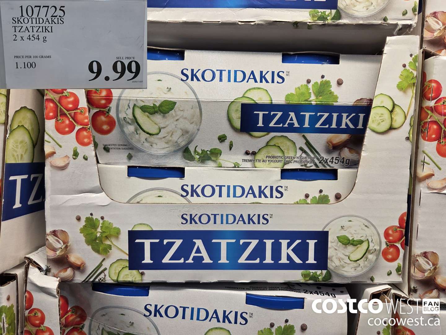 107725 SKOTIDAKIS TZATZIKI 2 x 454g $9.99