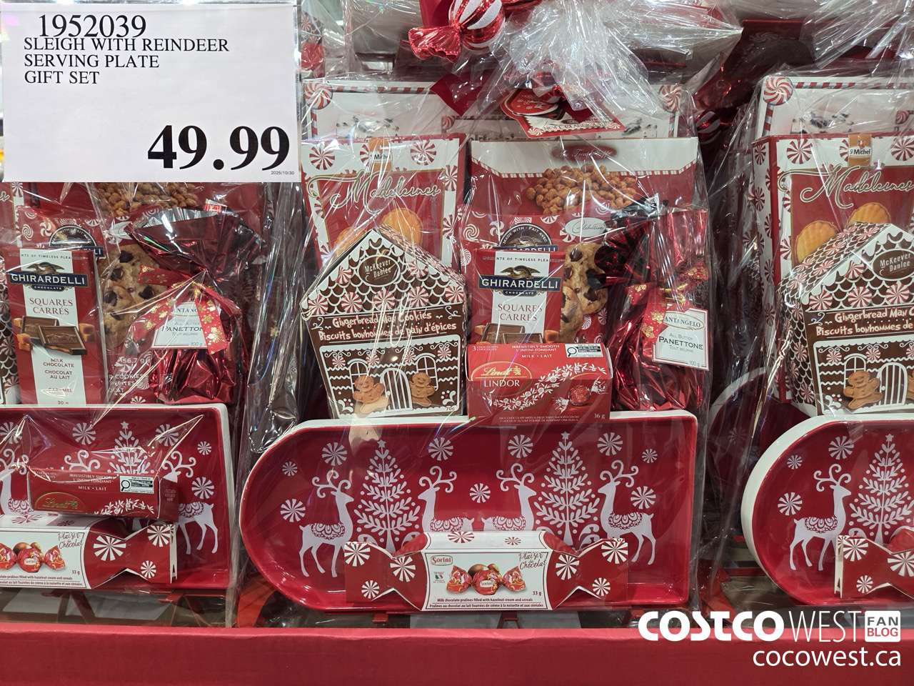 1952039 SLEIGH WITH REINDEER SERVING PLATE GIFT SET $49.99