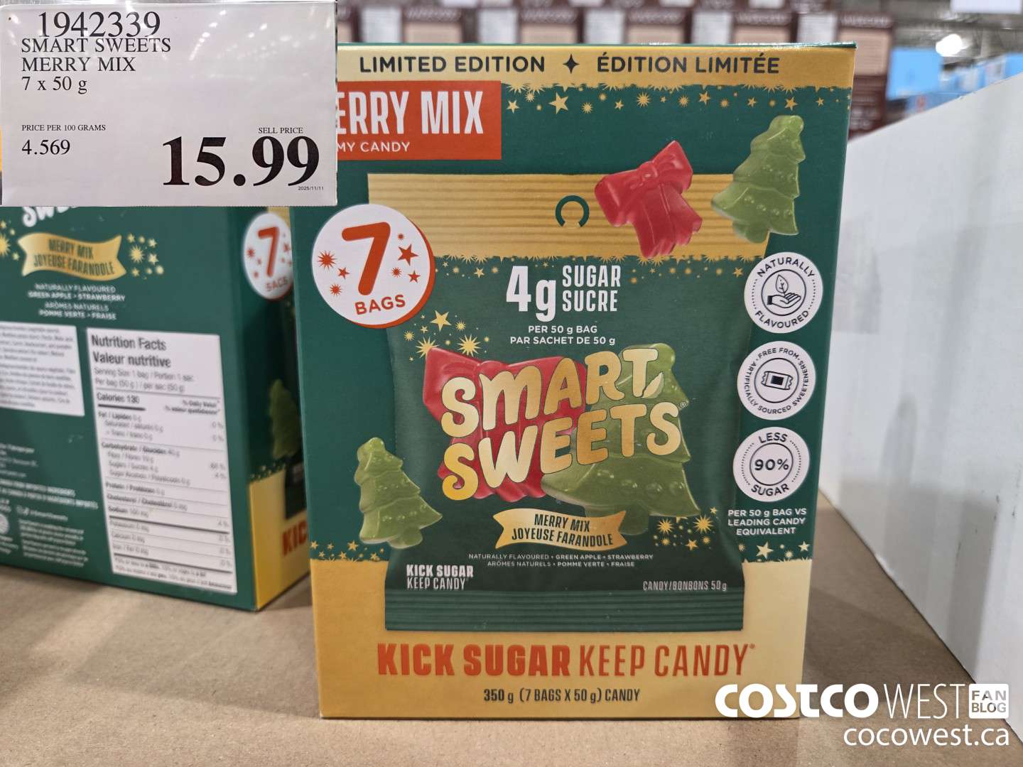 1942339 SMART SWEETS MERRY MIX 7 X 50G $15.99