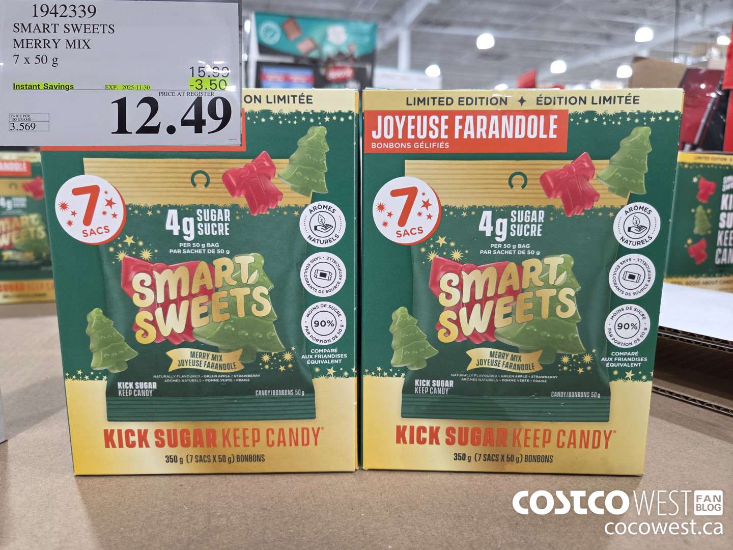 1942339 SMART SWEETS MERRY MIX 7 x 50 g ($3.50 INSTANT SAVINGS EXPIRES ON 2025-11-30) $12.49